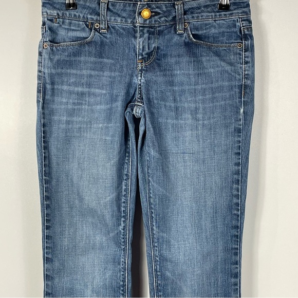 2 Pair American Eagle Outfitters Denim Jeans Dark Wash & Med-Light wash Size 2 - Picture 10 of 16
